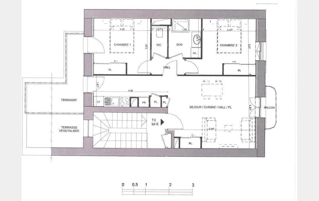 Annonces BRON : Apartment | LYON (69005) | 57 m2 | 390 000 € 