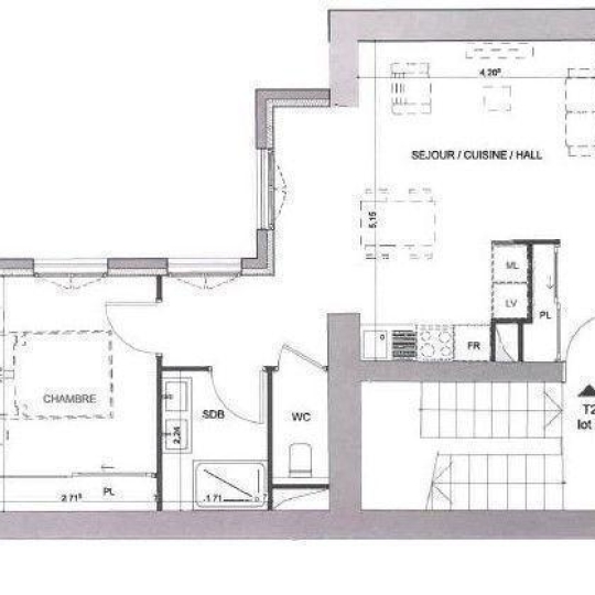  Annonces BRON : Apartment | LYON (69005) | 45 m2 | 273 000 € 