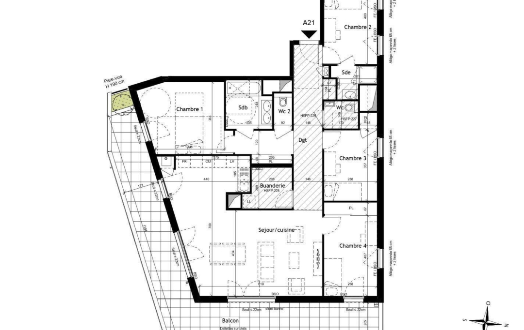 Annonces BRON : Apartment | LYON (69009) | 130 m2 | 610 000 € 