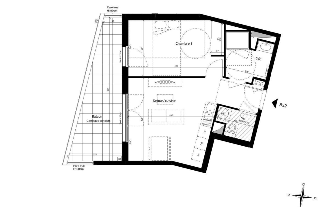 Annonces BRON : Appartement | LYON (69009) | 42 m2 | 308 000 € 