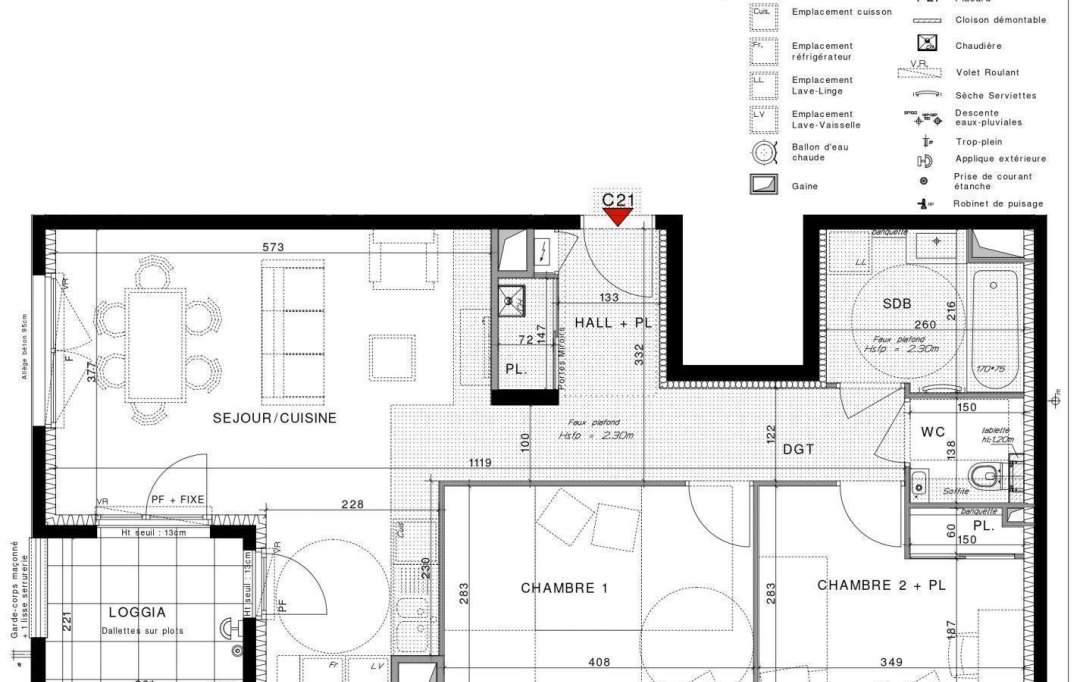 Annonces BRON : Appartement | CHASSIEU (69680) | 65 m2 | 305 000 € 