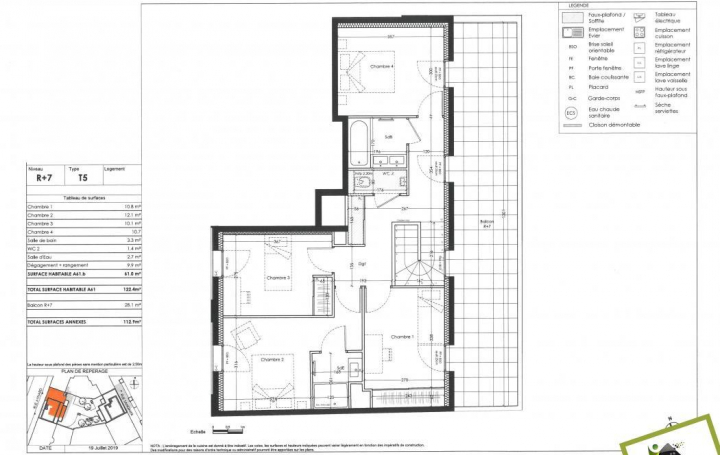 Annonces BRON : Appartement | VILLEURBANNE (69100) | 122 m2 | 830 000 € 